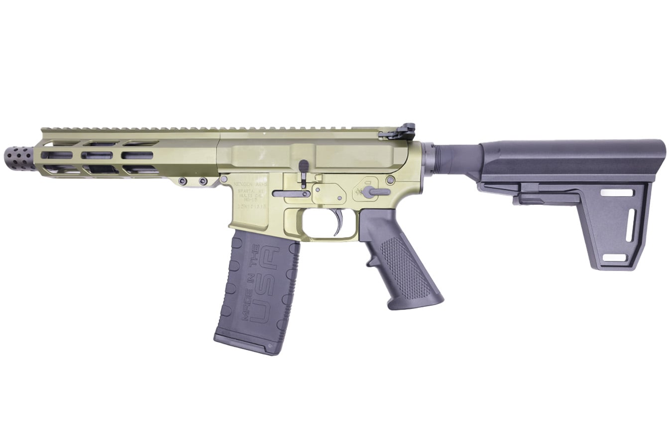 NexGen Arms NG-15 223 Wylde Semi-Auto Pistol with Green Finish