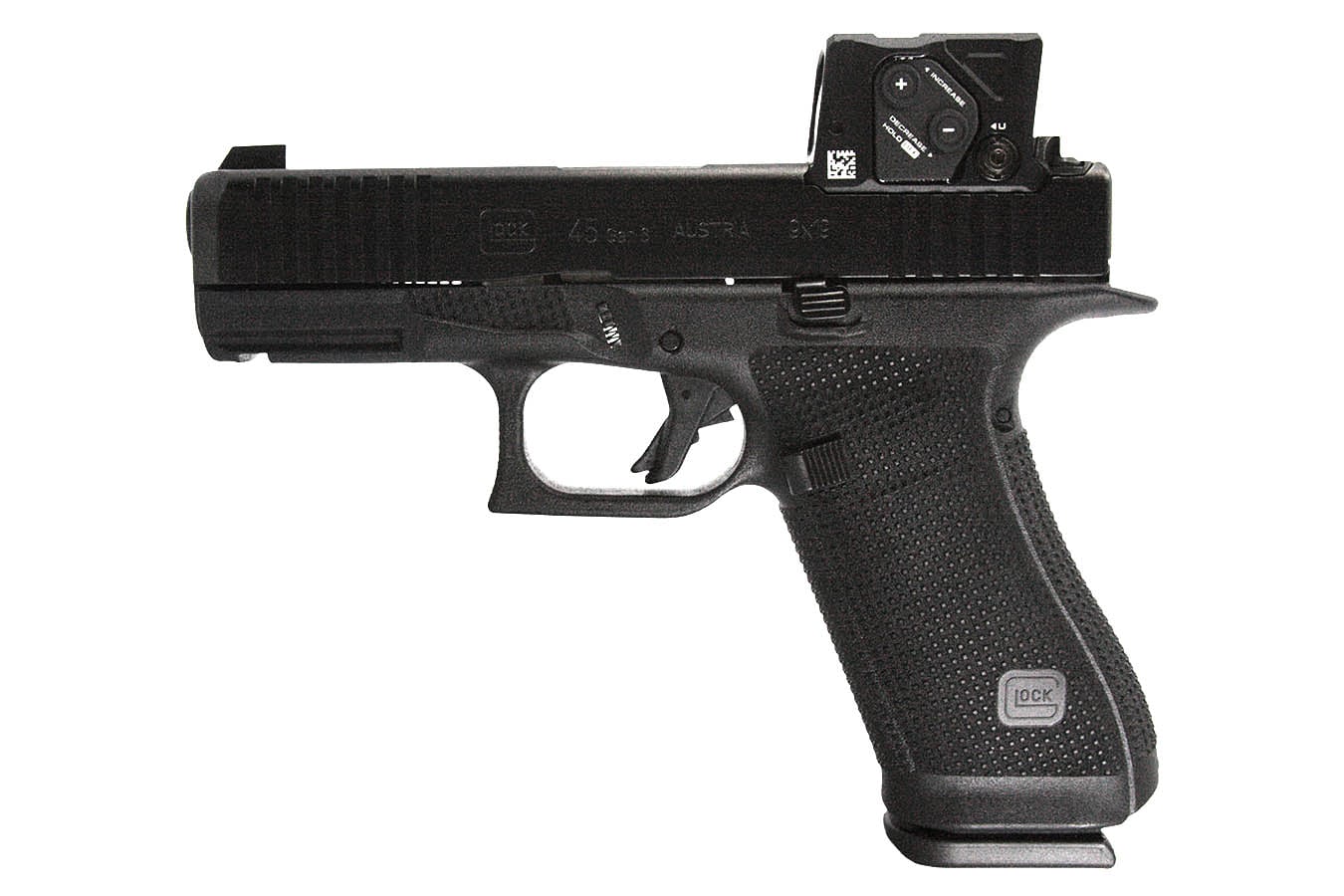 GLOCK 45 GEN6 W/AIMPOINT CROSSOVER 9MM LUGER 17+1 4.02` BLACK GMB BARREL