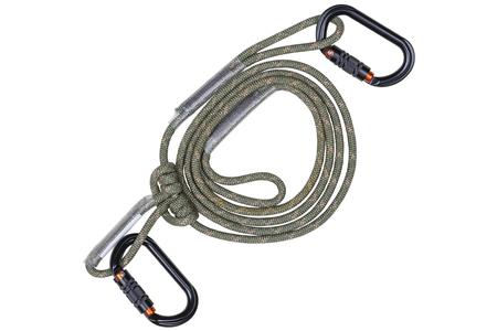 8MM LINEMANS CLIMBING ROPE W/ 2 CARABINERS