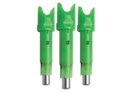 ACU-X LIGHTED NOCK FOR HP BUSHING 3 PK GREEN