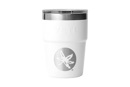 OHIO STATE RAMBLER 16 OZ STACKING MS WHITE