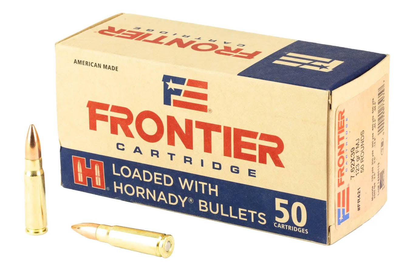 Hornady 7.62x39mm 123gr FMJ Frontier Oriented 50/Box