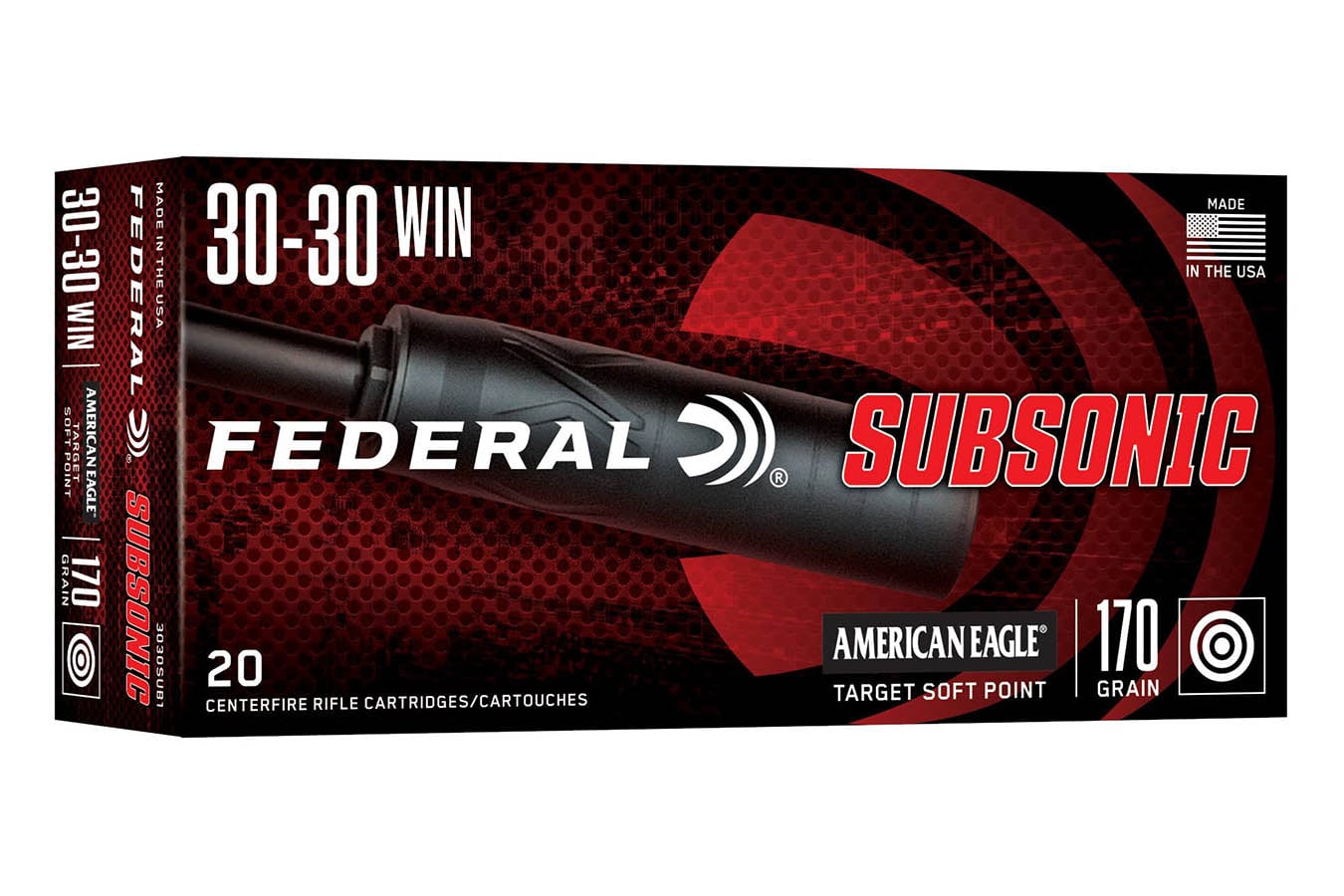 Federal 30-30 Winchester 170gr TSP Subsonic 20/Box