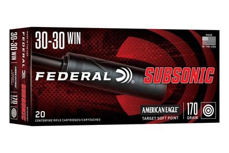30-30 WIN 170GR TARGET SOFT POINT SUBSONIC 