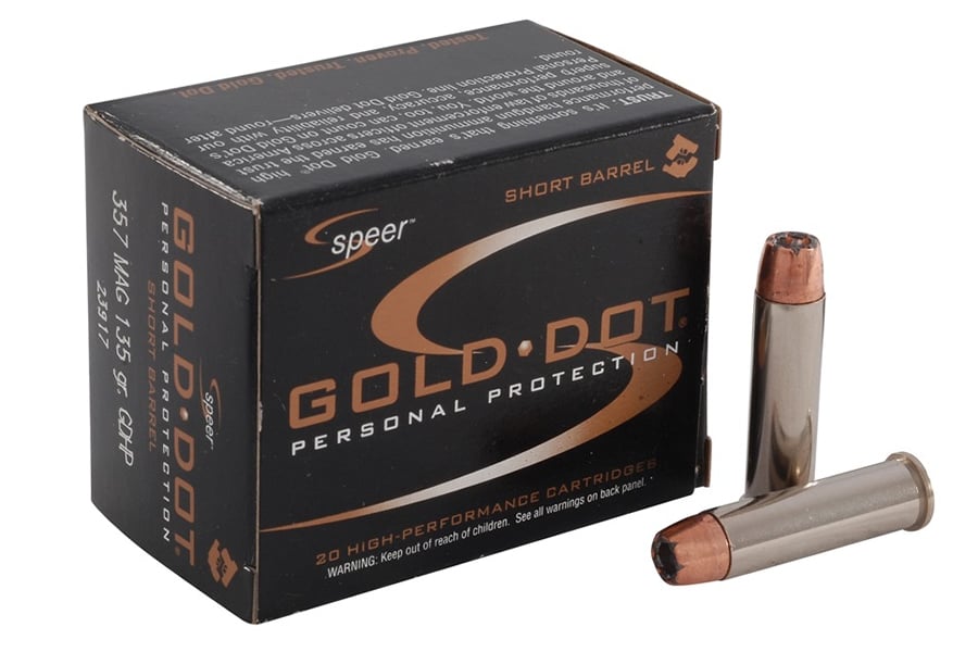 SPEER AMMUNITION 357 MAG 135 GR GDHP SHORT BARREL