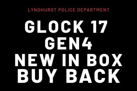 LYNDHURST PD GLOCK 17 GEN4 NEW IN BOX BUYBACK