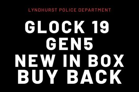 LYNDHURST PD GLOCK19 GEN5 NEW IN BOX BUYBACK