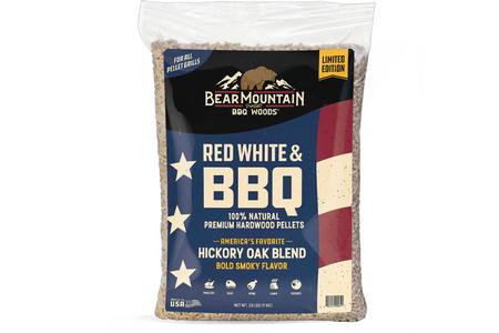 BBQ CRAFT BLEND PELLETS - RED WHITE  BBQ 20LBS