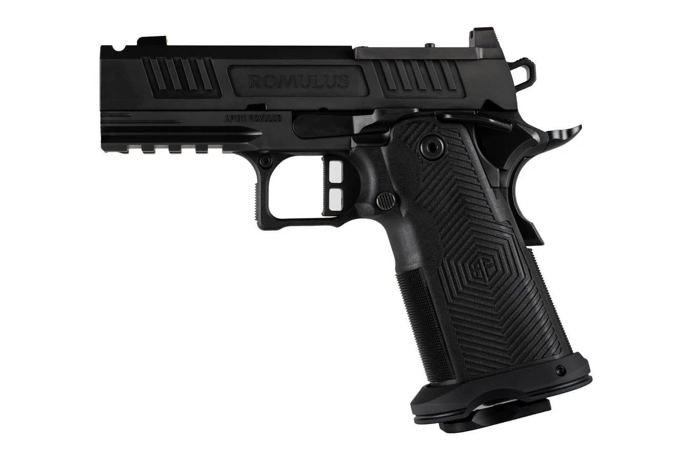 Alpha Foxtrot AF1911-ROMULUS 9mm Optic Ready Double Stack 1911 Pistol with 3.5 Inch Ported Barrel and MOS Adapter