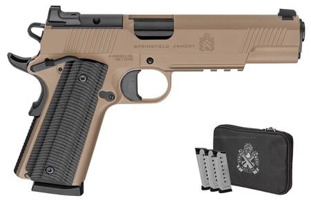 1911 OPERATOR AOS GEAR UP PKG 45 ACP 8+1 5` BLACK MATCH GRADE BARREL, 4 MAGS