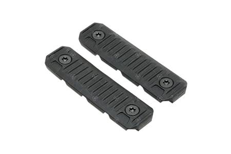 AR-15 M-LOK CABLE MANAGEMENT RAIL COVERS LONG BLACK 2PK