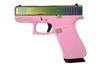 GLOCK 43X MOS PINK RAINBOW 9MM 3.41` 10-RD SEMI-AUTO PISTO