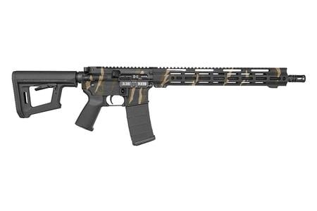 DIAMONDBACK DB15 5.56 NATO 30+1 16` BLACK NITRIDE THREADED BARREL TIGER STRIPE CAMO CERAKOTE