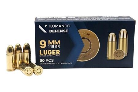 9MM LUGER 115GR FULL METAL JACKET 50 PER BOX