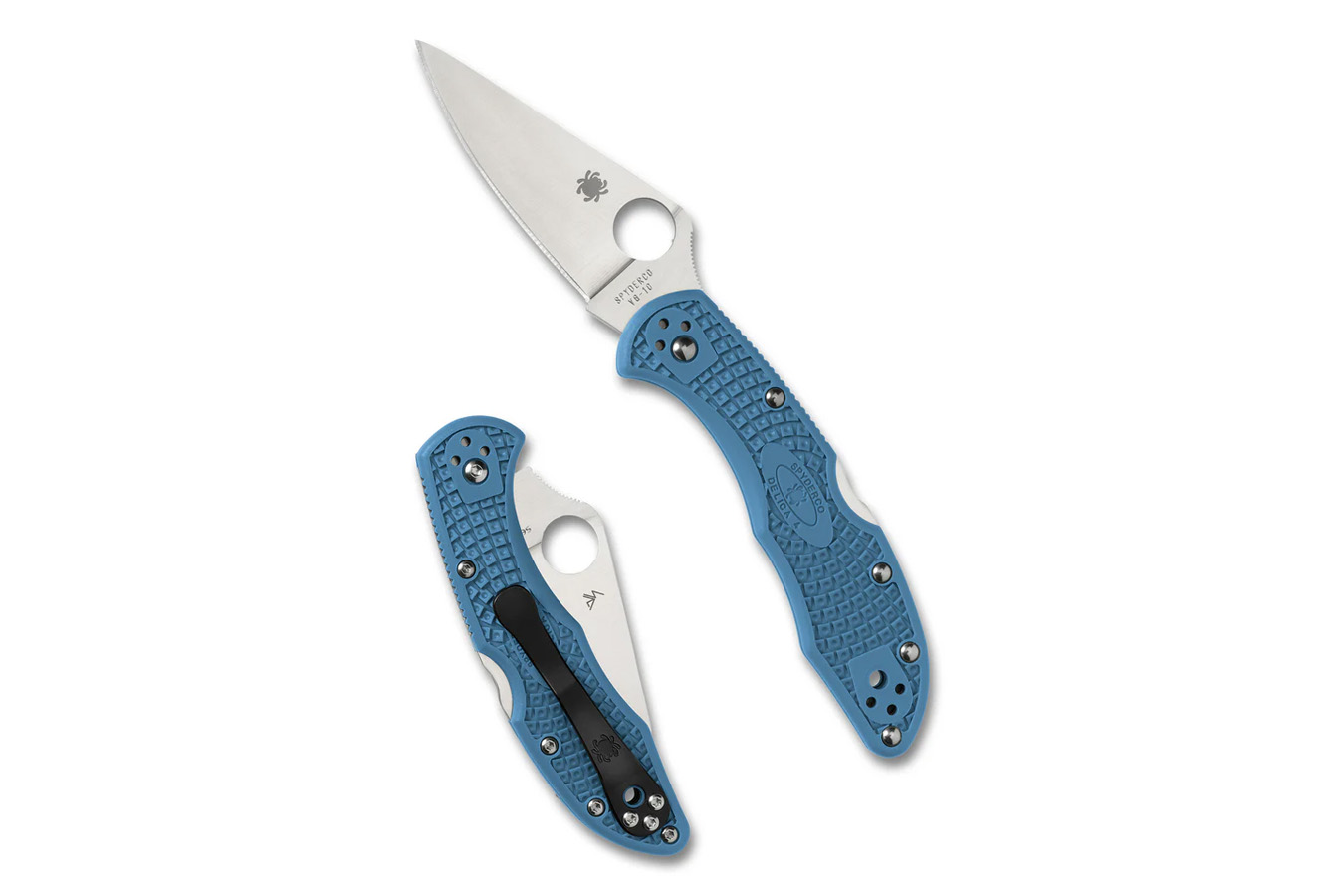 Spyderco Delica 4 Lightweight Flat Ground - Blue