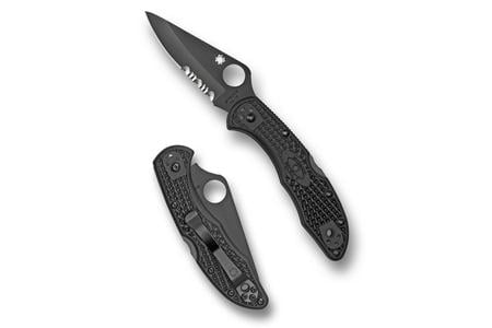 DELICA 4 LIGHTWEIGHT BLACK BLADE, SERR.