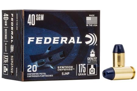 FEDERAL SYNTECH DEFENSE 40 SW AMMO 175 GRAIN SEGMENTED HOLLOW POINT