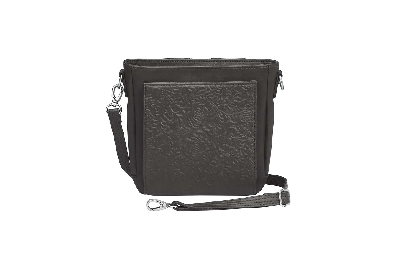 Gun Tote N Mamas BOHO Mini Crossbody Concealed Carry Purse USA Cowhide - Black