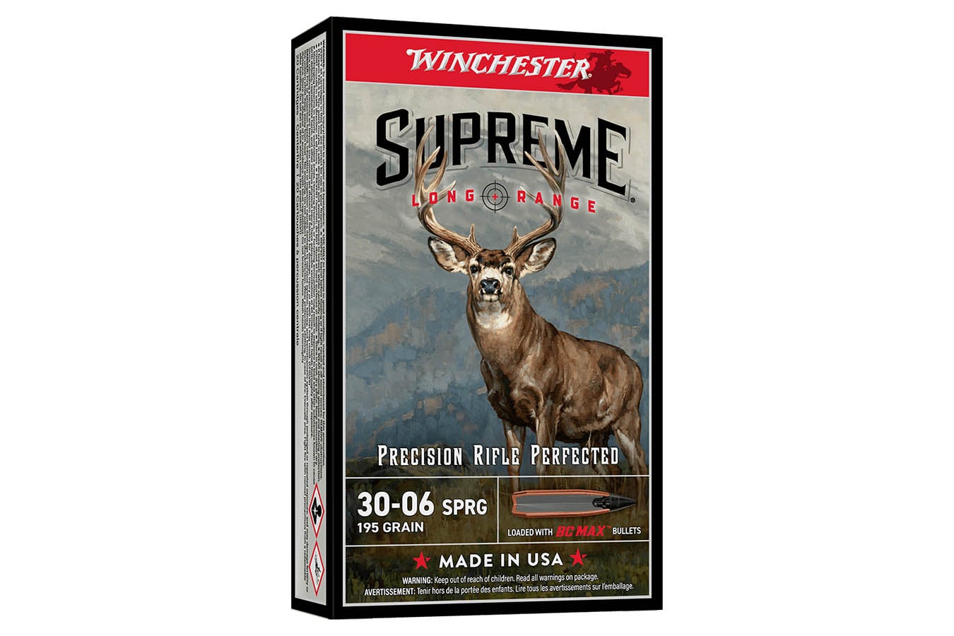 Winchester 30-06 Springfield 195 gr BC MAX Supreme Long Range 20/Box