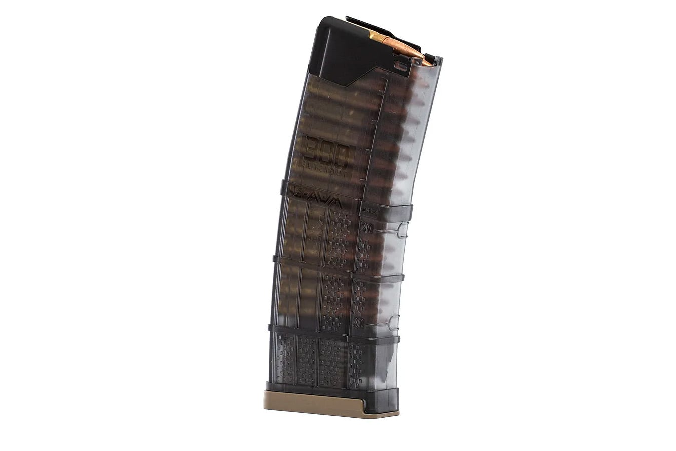 Lancer L5AWM 300BLK 20 Rd Magazine - Transparent Smoke