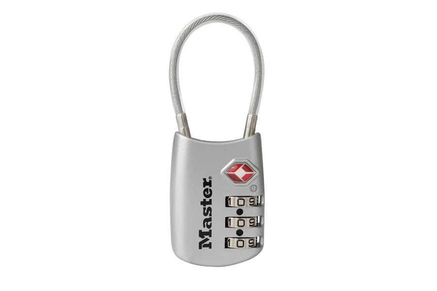 Master Lock Flexible Shackle Set Your Own Combination TSA Lock 