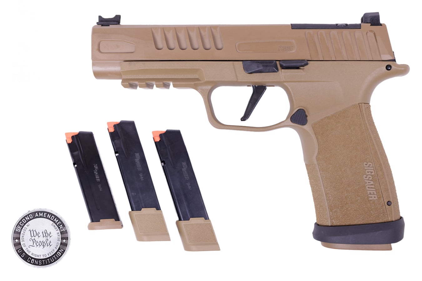 Sig Sauer P365 FUSE 9mm 2nd Amendment Exclusive Pistol with Four Magazines and Challenge Coin