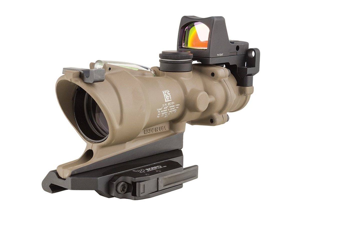 Trijicon ACOG 4x32 BAC ECOS Riflescipe with Trijicon RMR 5.56 BDC