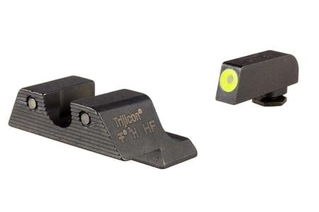 3 DOT HD NS YLW GLOCK 42/43 GL113-C-600784   YELLOW FRONT