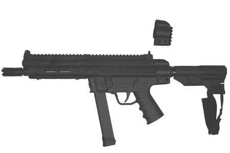 GSG-9 9MM 7.9` THREADED BARREL ALUMINUM RECEIVER PISTOL BRACE ANDY POLYMER GIRIP