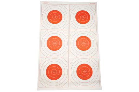 ACTION TGT BLSEYE MILI RED 100PK