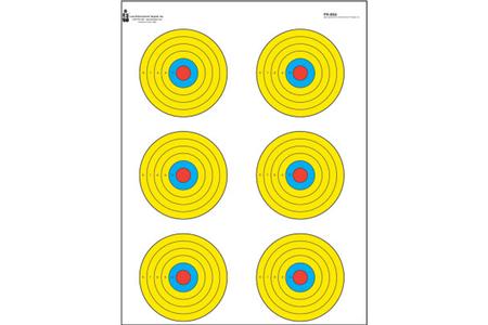 ACTION TGT BRIGHT 6 BULLSEYE 100PK