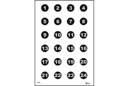 ACTION TGT 24 3 NMBR CIRCLES 100PK