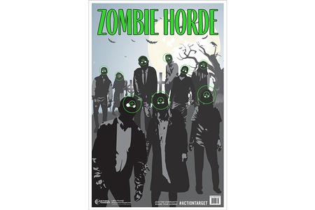ACTION TGT ZOMBIE HORDE GRN 100PK