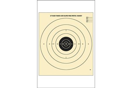 ACTION TGT BULLSEYE PAPER 100PK