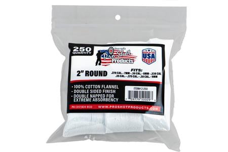.270-.38 CAL 2 INCH ROUND 250 CT PATCHES