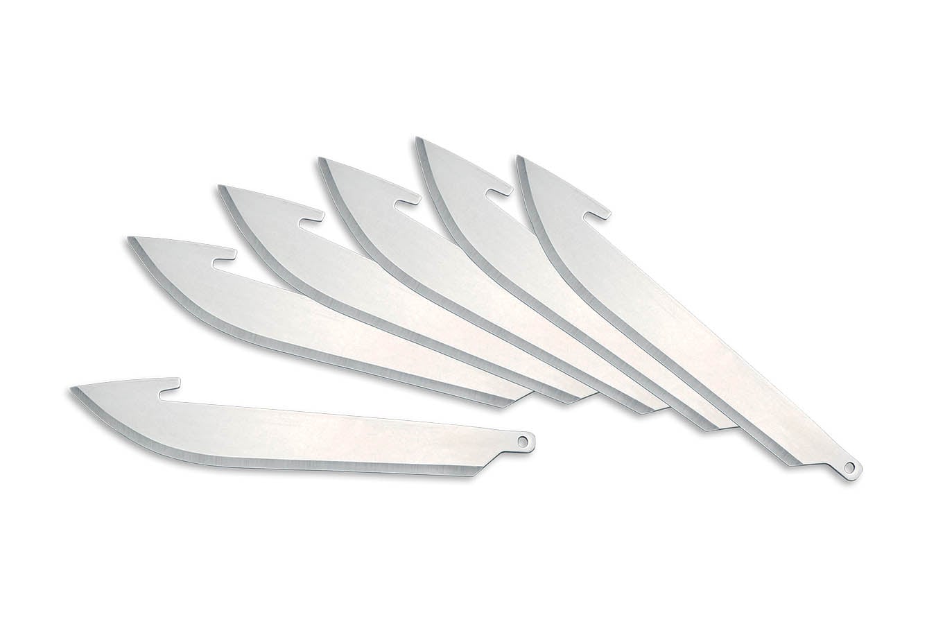 Outdoor Edge Replacement RazorLite Drop Point Blades, 6 Pack