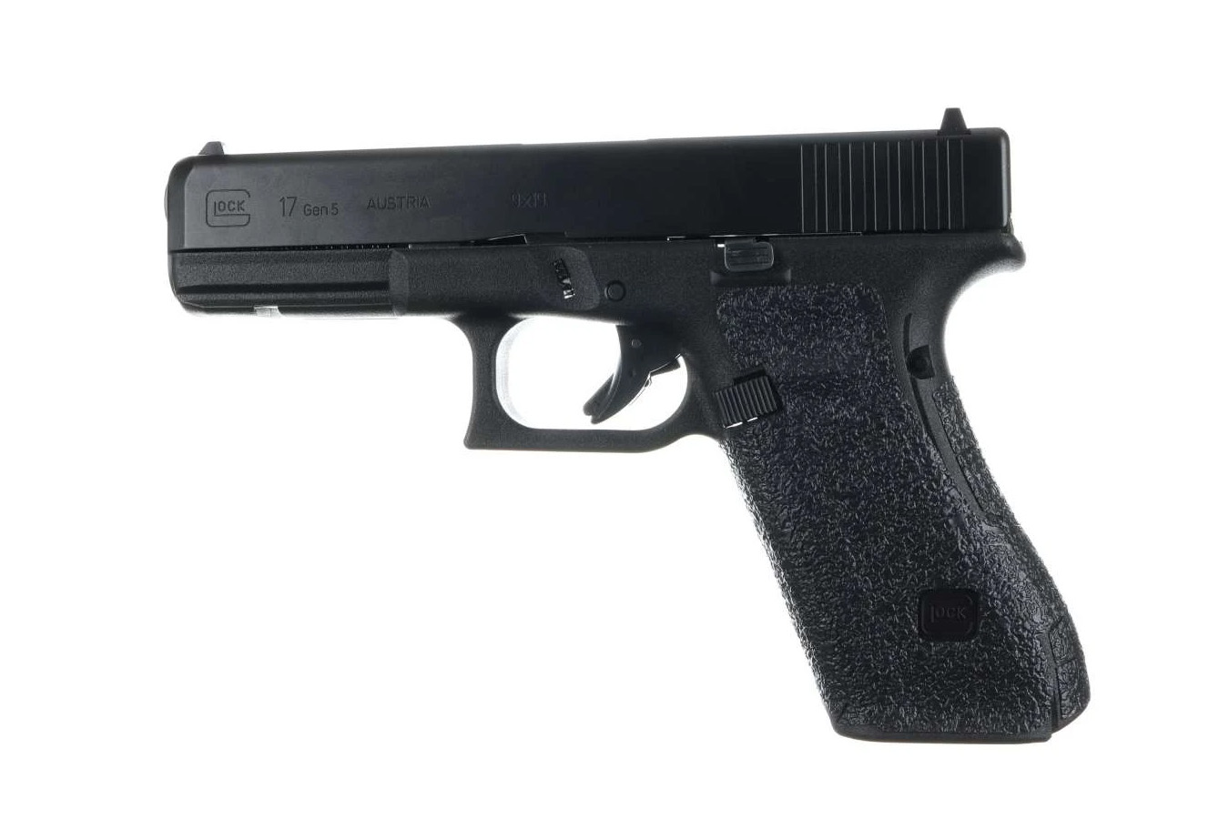 Talon Grips Rubber Black Grips for Glock 17 Gen5 Pistol with No Backstrap
