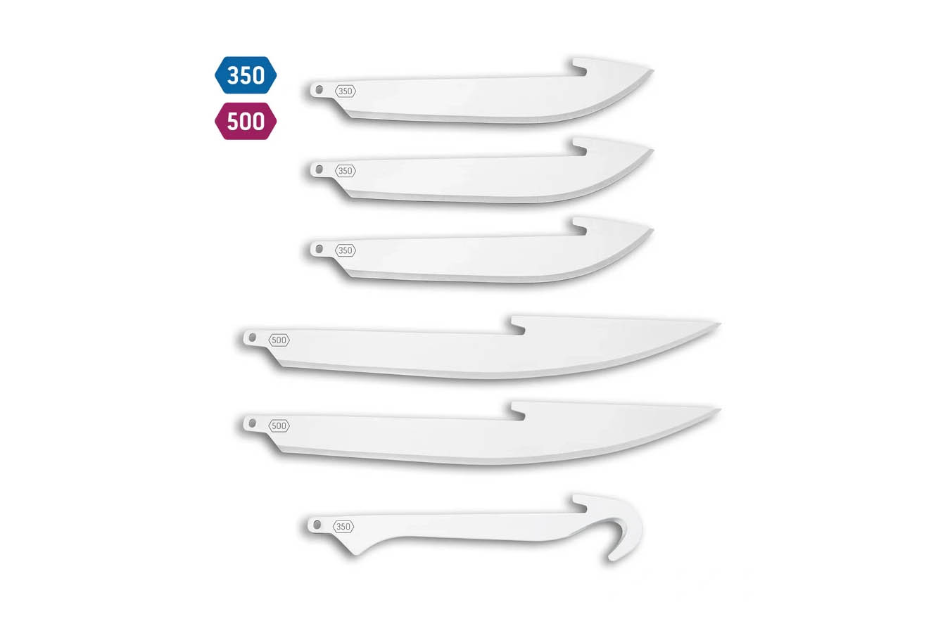 Outdoor Edge 5 Inch Combo Blade Pack, 6-Pack