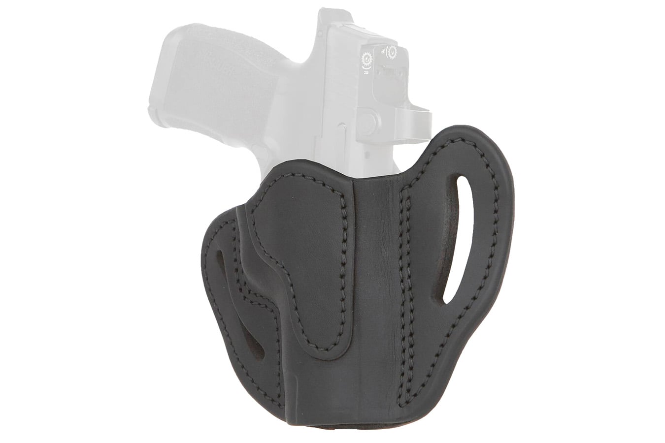 1791 Gunleather BHC MAX Optic Ready OWB Compact Stealth Black Leather Holster