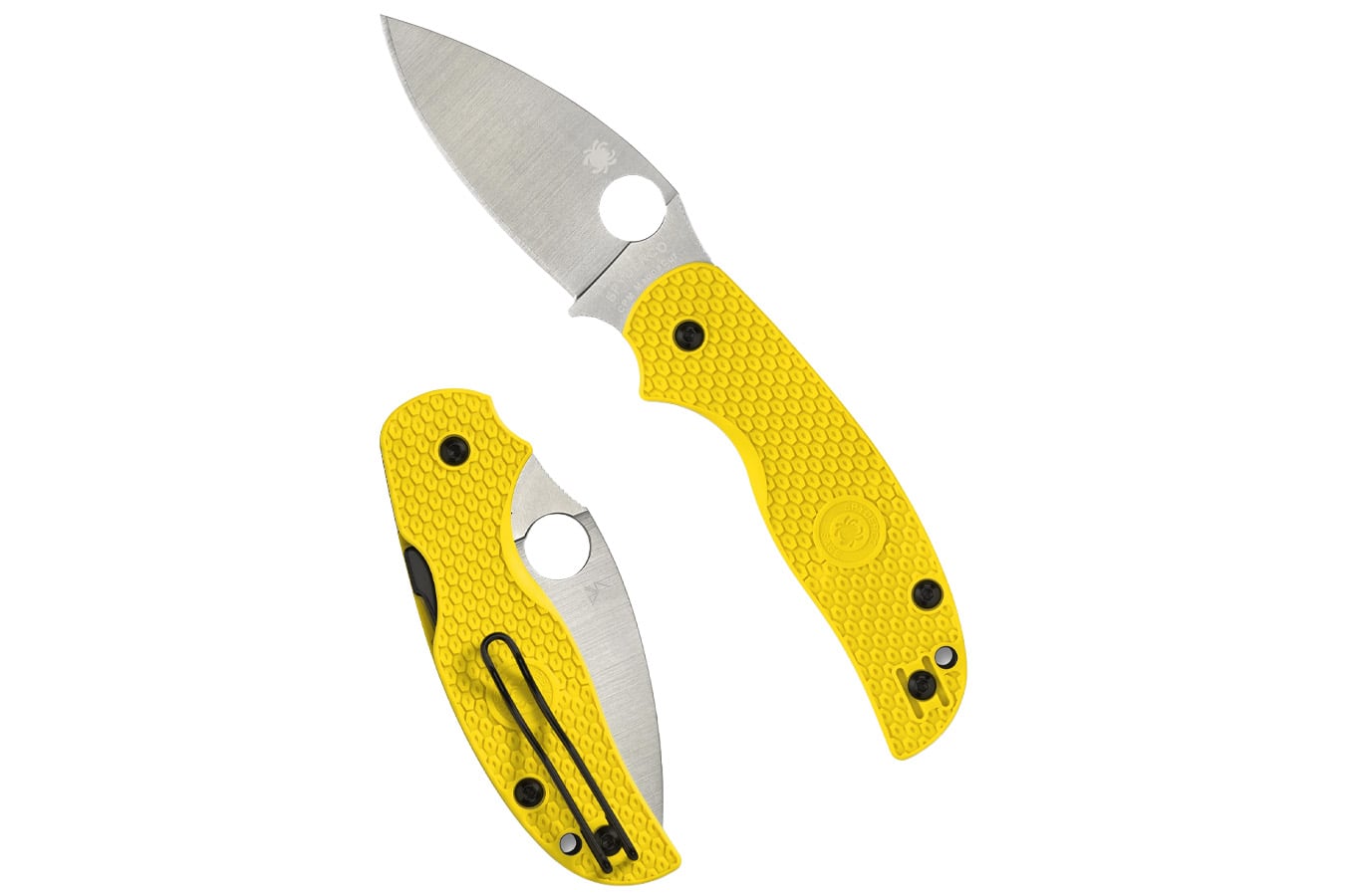 Spyderco Sage 5 Lightweight Salt Folding Pocket Knife (Yellow)