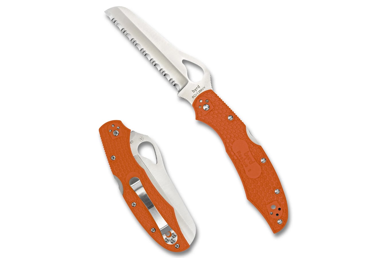 Spyderco Cara Cara 2 Rescue Folding Pocket Knife (Orange)