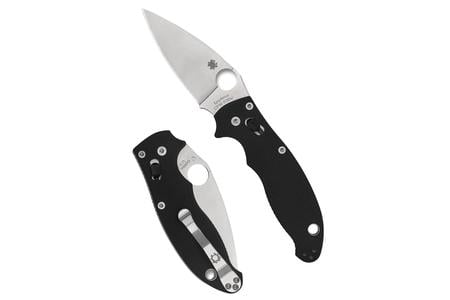 SPYDERCO MANIX 2 BLACK G10 PLAINEDGE