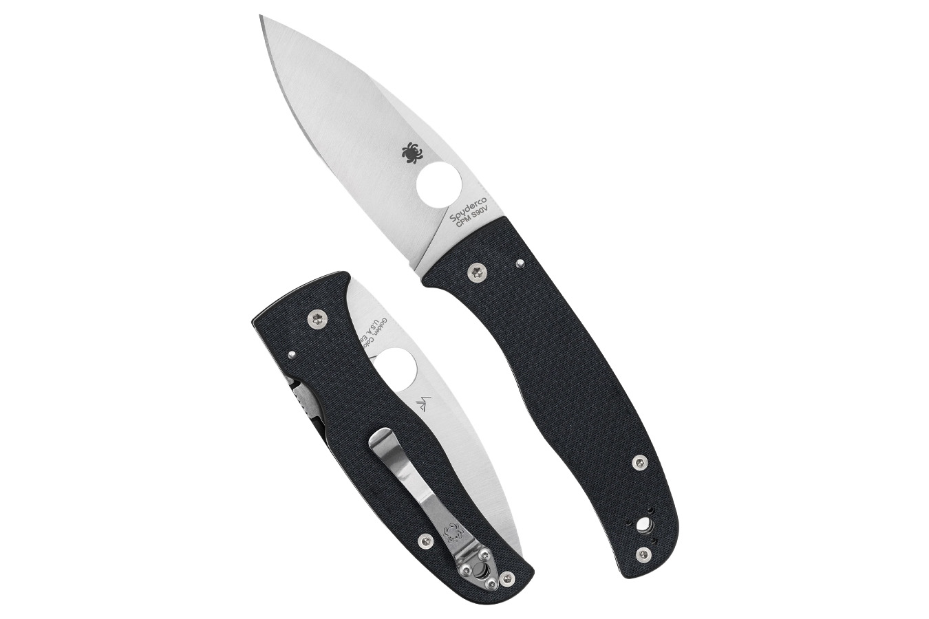 Spyderco Bodacious CPM S90V Sprint Run Folding Pocket Knife (Black)