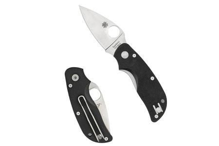 SPYDERCO CAT BLACK G-10 PLAINEDGE