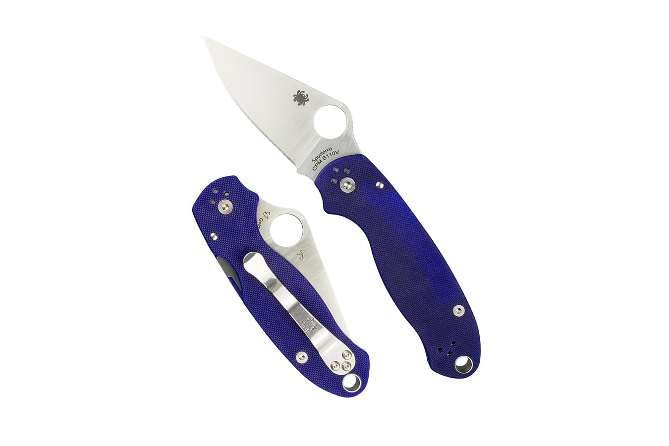 Spyderco Para 3 CPM S110V Folding Pocket Knife (Dark Blue)