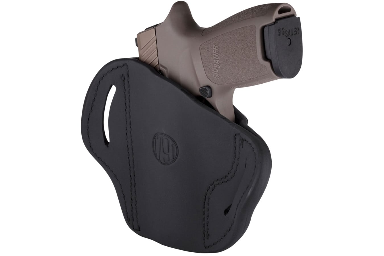 1791 Gunleather BH2.4S Optic Ready Stealth Black Leather Belt Slide for FN 509/HK VP9SK