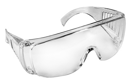COVERALLS SHOOTING GLASSES, CLEAR