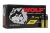 WOLF AMMO 22LR 50CT MATCH TARGET RIMFIRE 40GR