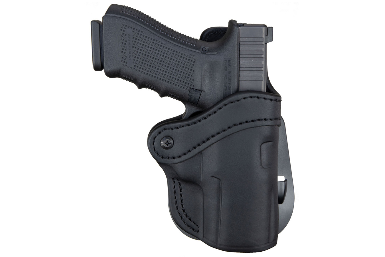 1791 Gunleather Optic Ready 2.4S Stealth Black Leather Paddle Holster for