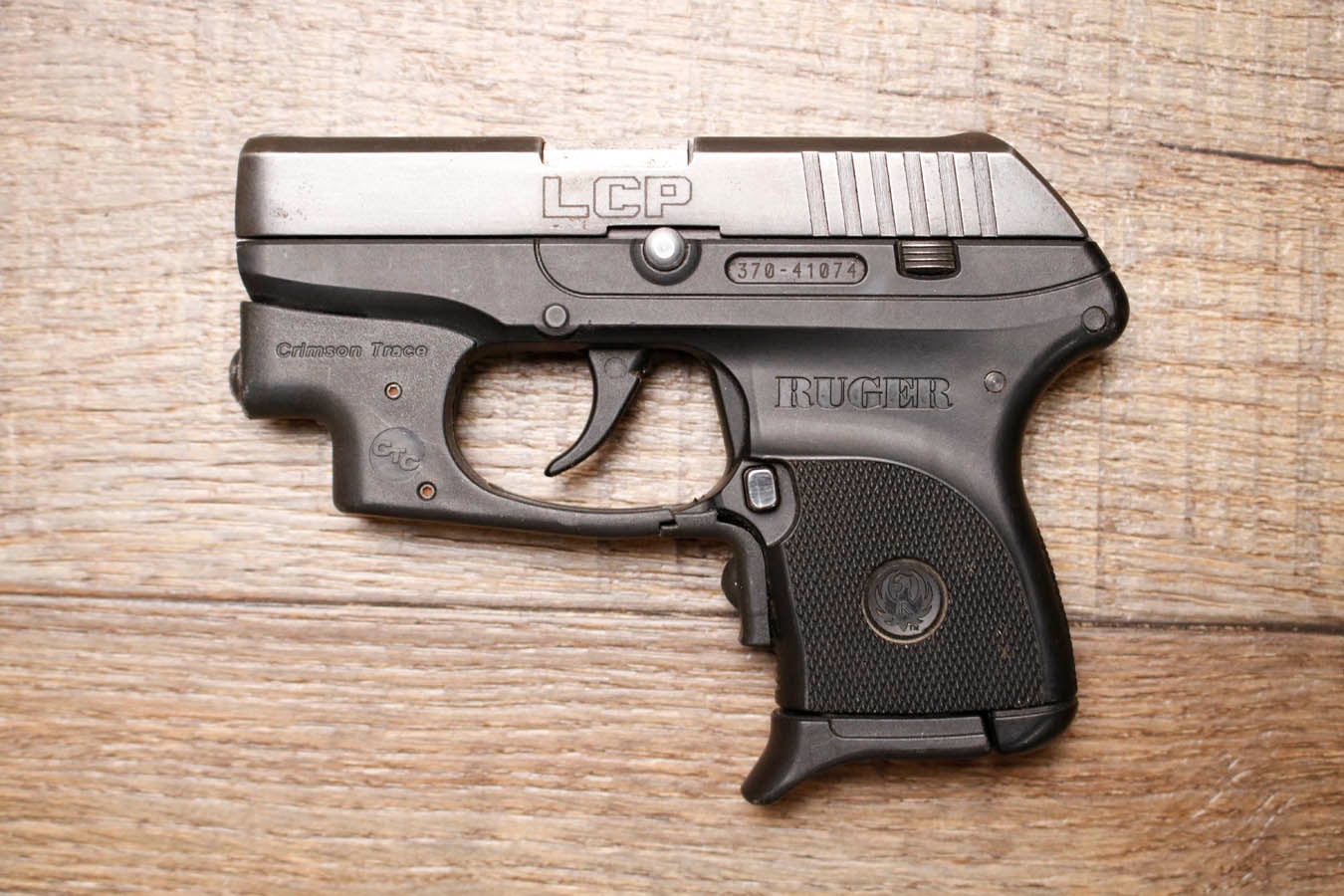 Ruger LCP 380 ACP Police Trade-In Pistol with Crimson Trace Laser